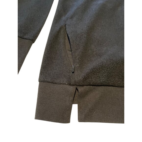 Alo Yoga Black Mock Neck Long Sleeve Pullover Sweater Size M Polyester Blend 64d - Picture 3 of 4